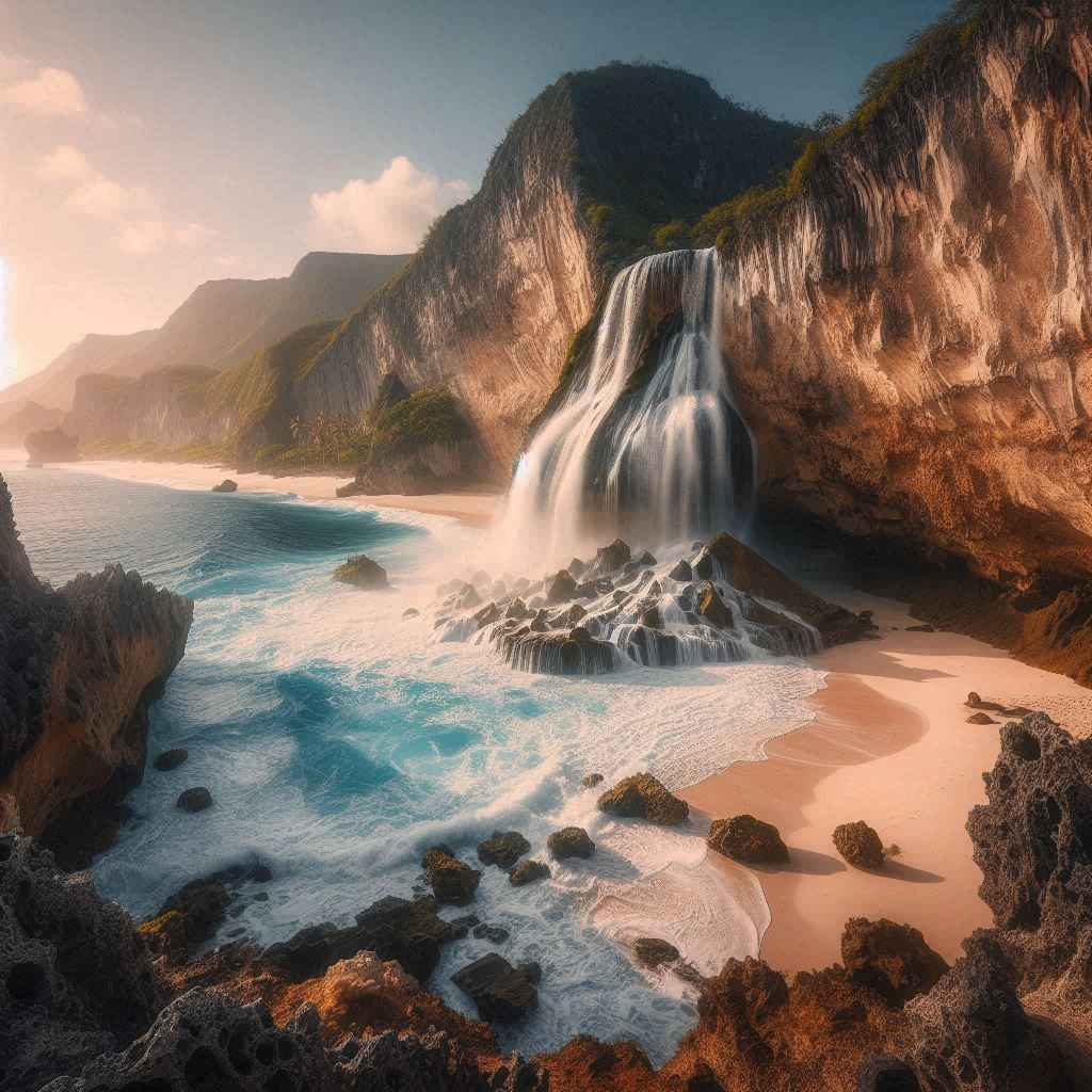 Eksplorasi Pantai Nambung dan Air Terjun Asinnya