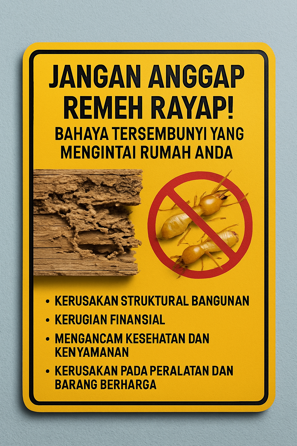 Jangan Anggap Remeh Rayap! Bahaya Tersembunyi yang Mengintai Rumah Anda