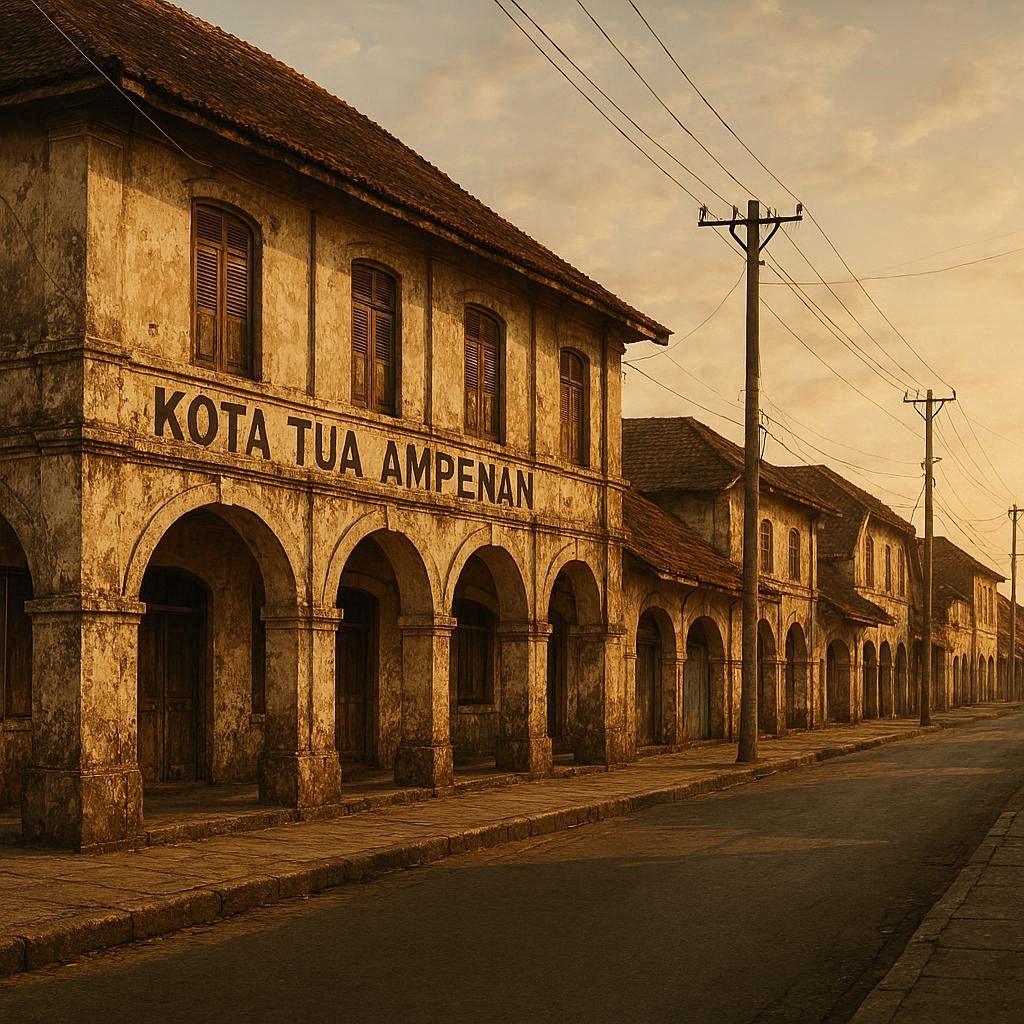 Kota Tua Ampenan, Jalan Kaki Santai + Spot Foto Vintage di Lombok