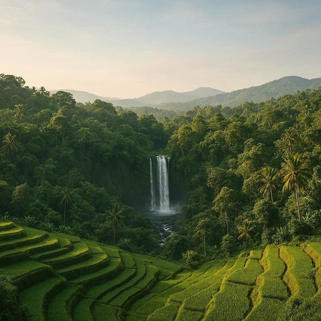 Rute Lombok untuk Pecinta Alam: Air Terjun, Bukit, dan Sawah Terasering