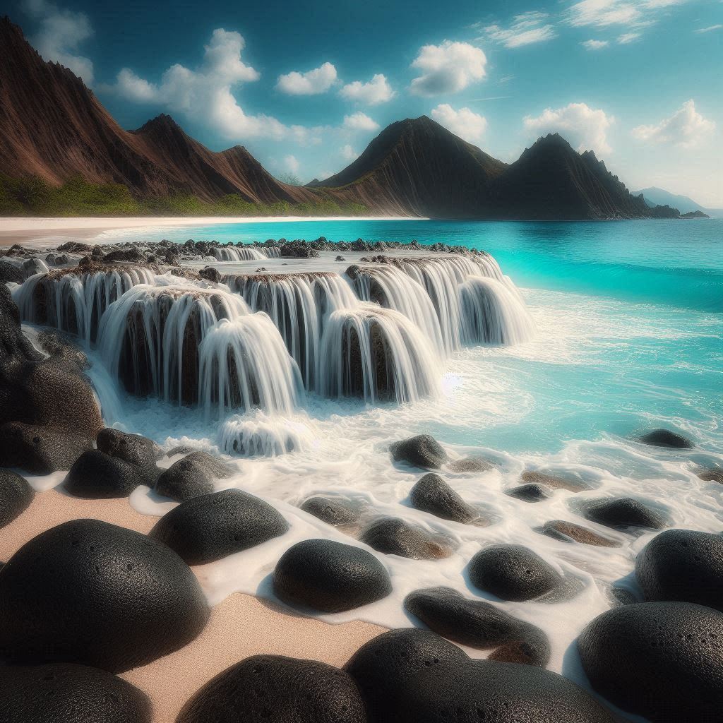 Pantai Nambung Lombok: Fenomena Air Terjun Asin yang Unik