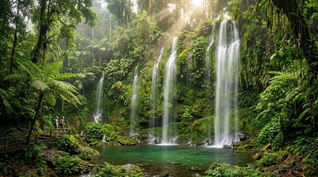 Air Terjun Benang Kelambu: Healing Chill di Tirai Air Tersembunyi Lombok