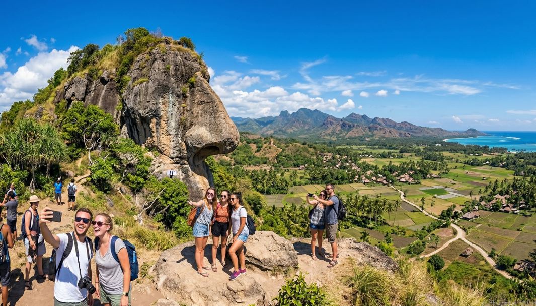 Bukit Batu Idung: Spot Selfie Unik di Lombok Barat